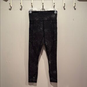 ZYIA Black and Silver Reflective Leggings